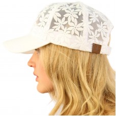 CC Everyday Floral Embroidery Mesh Light Summer Baseball Sun Ball Cap Hat  eb-72391847